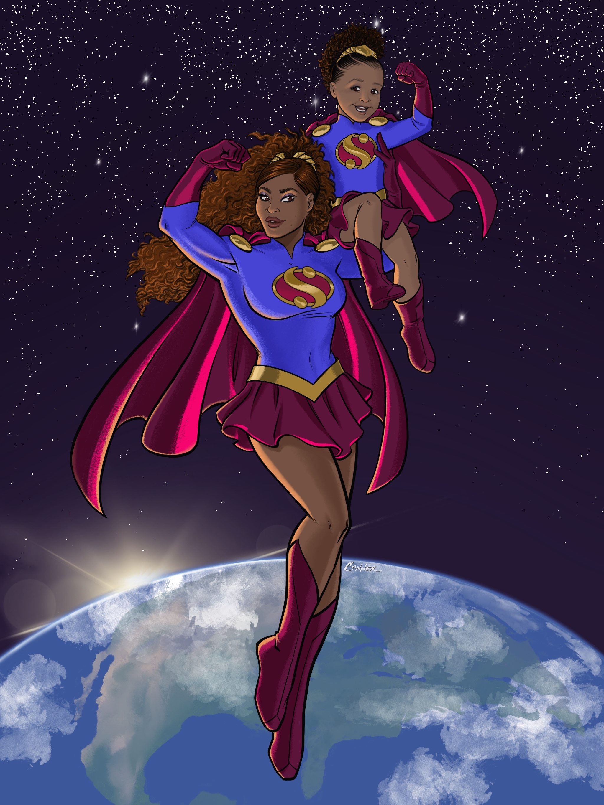 Superhero comic characters